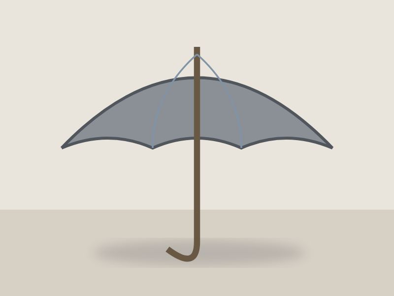 Grey umbrella